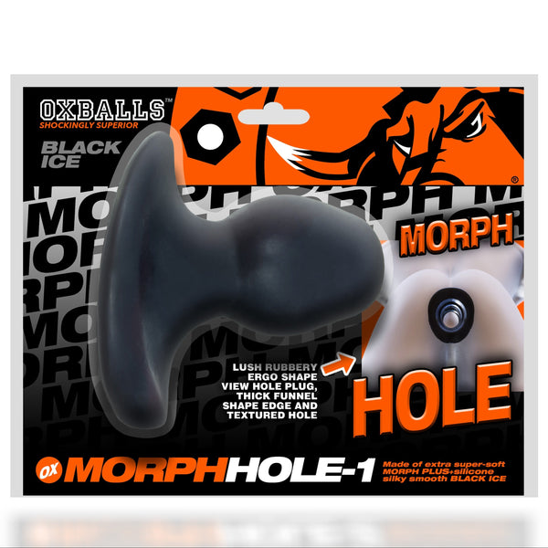 MORPH-HOLE 1 PLUS+silicone™ Fuckable Butt Plug - Black Ice
