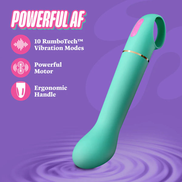 Aria Flirty AF Rumble Tech™ G-Spot Rechargeable Silicone Vibrator