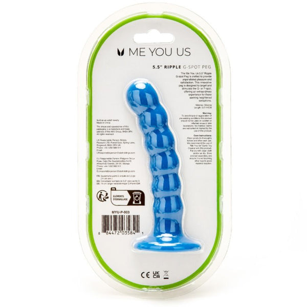 5.5" Ripple G-Spot Peg Dildo