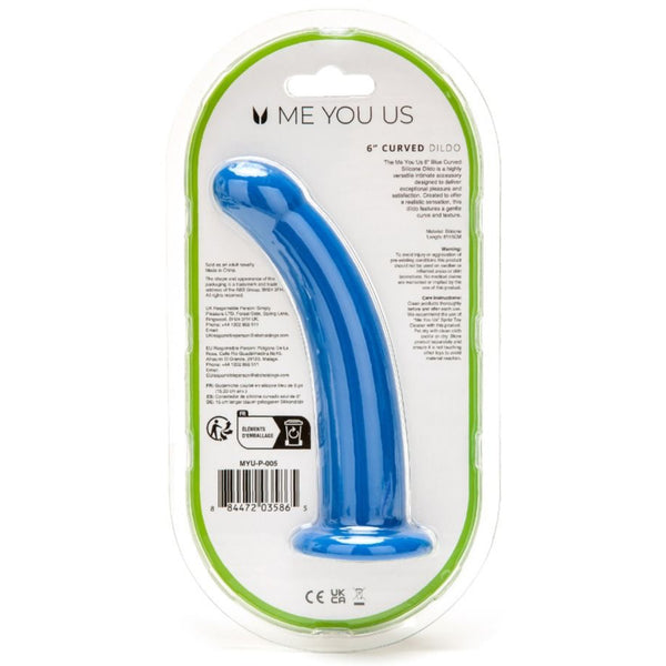 6" Curved Silicone Dildo
