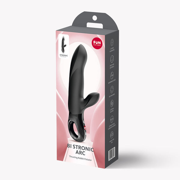 Bi Stronic Arc Rechargeable Thrusting Rabbit Vibrator