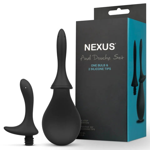 Anal Douche Set with 2x Silicone Tips
