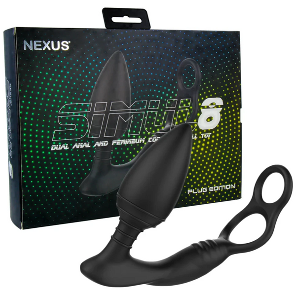 SIMUL8 プラグエディション バイブレーションダブルコックリング＆アナル刺激器