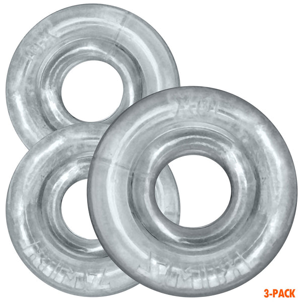 RIMRINGZ  flexTPR™ Softlips Multi Size 3-Pack Cockrings - Clear