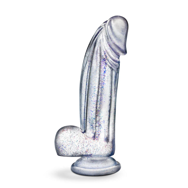 Naturally Yours Bling 7.5" Glitter Cock - Sparkling Clear