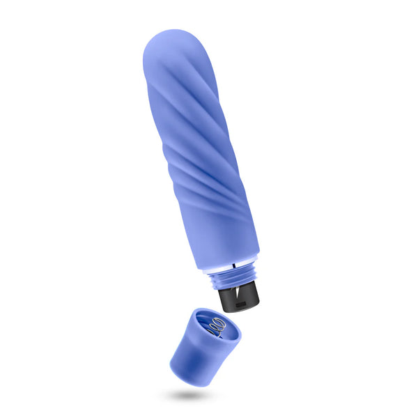 Luxe Nimbus Mini Platinum-Cured Silicone Vibrator - Periwinkle