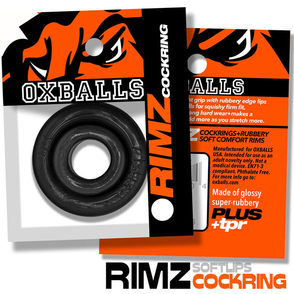 RIMZ flexTPR™ Softlips Cockring- Black