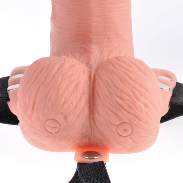 Fetish Fantasy Series 6" Rechargeable Hollow Strap-On with Remote - Light