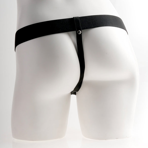 Fetish Fantasy Series 6" Rechargeable Hollow Strap-On with Balls - Tan