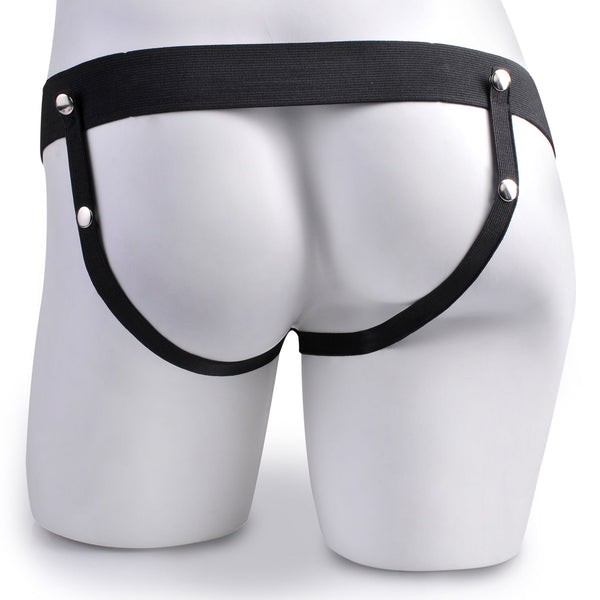 Fetish Fantasy Series 7.5" Squirting Hollow Strap-on with Balls - Tan