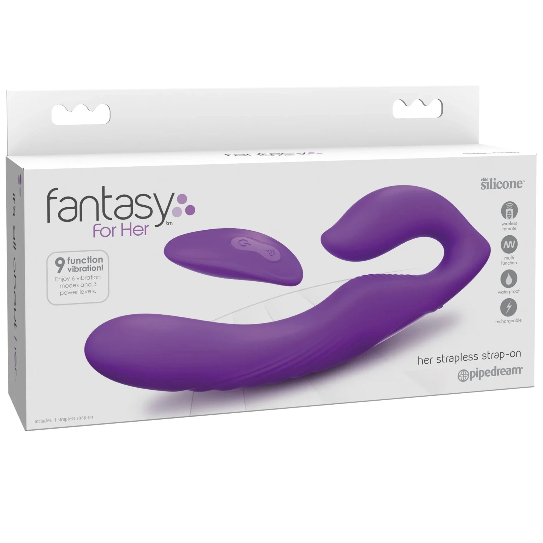 Fantasy For Her Rechargeable Remote Control Ultimate Strapless Strap-On
