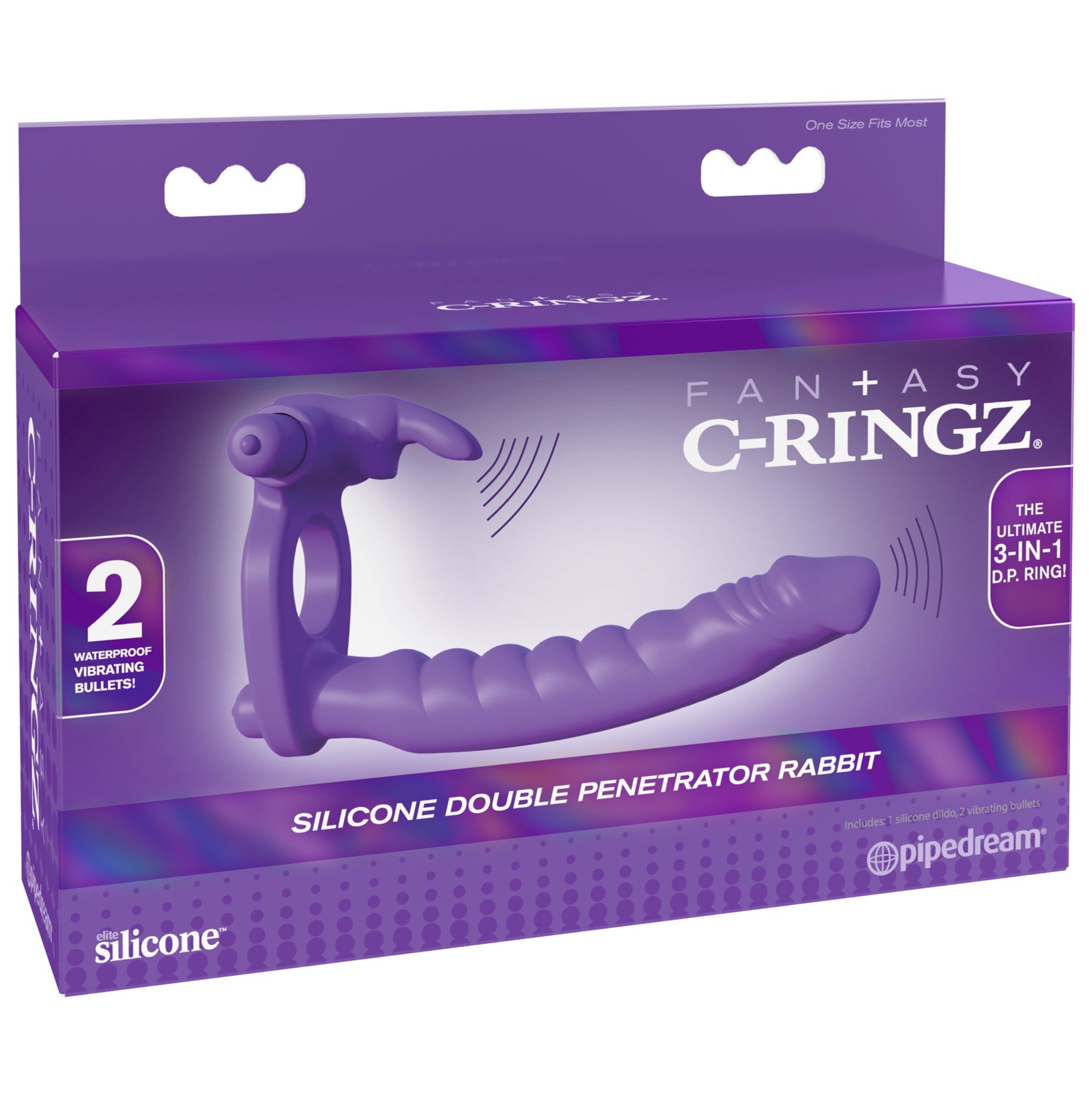 ファンタジーCリングズ シリコン製 ダブルペネトレーター ラビット