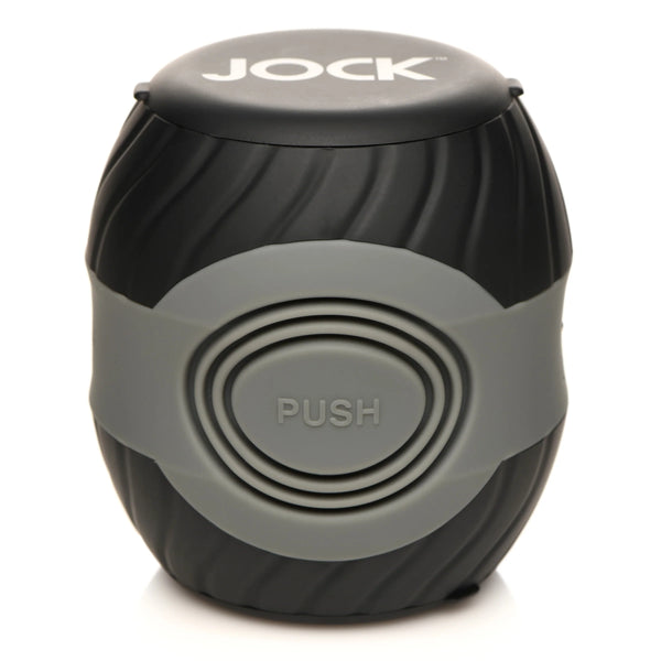 Jock 10X Vibrating & Squeezing Rechargeable Masturbator