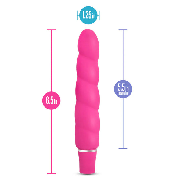 Luxe Anastasia Platinum-Cured Silicone Vibrator - Pink