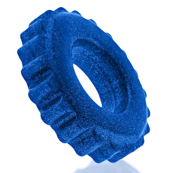 PLUSHY flexTPR™ Bulge-Maker Padded Cockring - Blue Fire