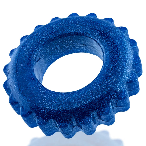 PLUSHY flexTPR™ Bulge-Maker Padded Cockring - Blue Fire
