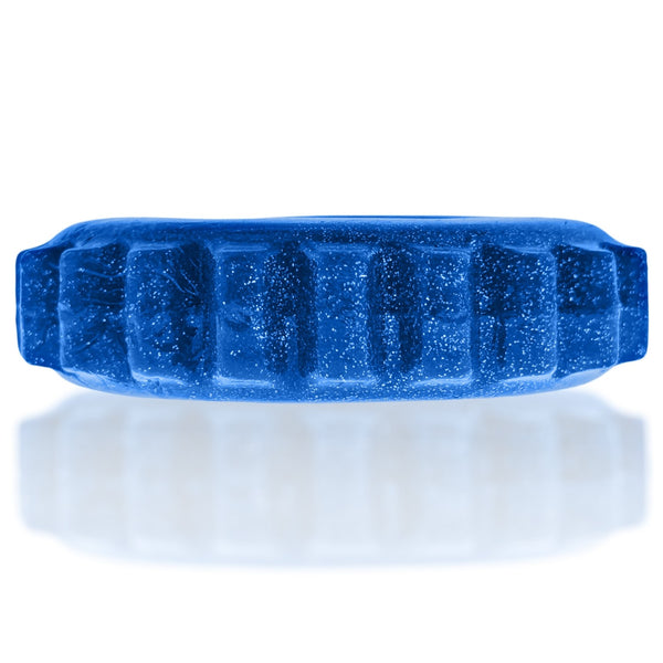 PLUSHY flexTPR™ Bulge-Maker Padded Cockring - Blue Fire