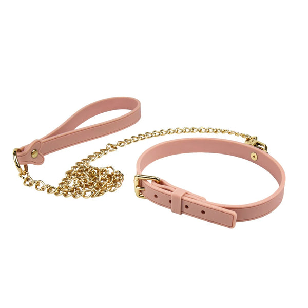 Temptasia Ardor Silicone Collar & Leash - Pink