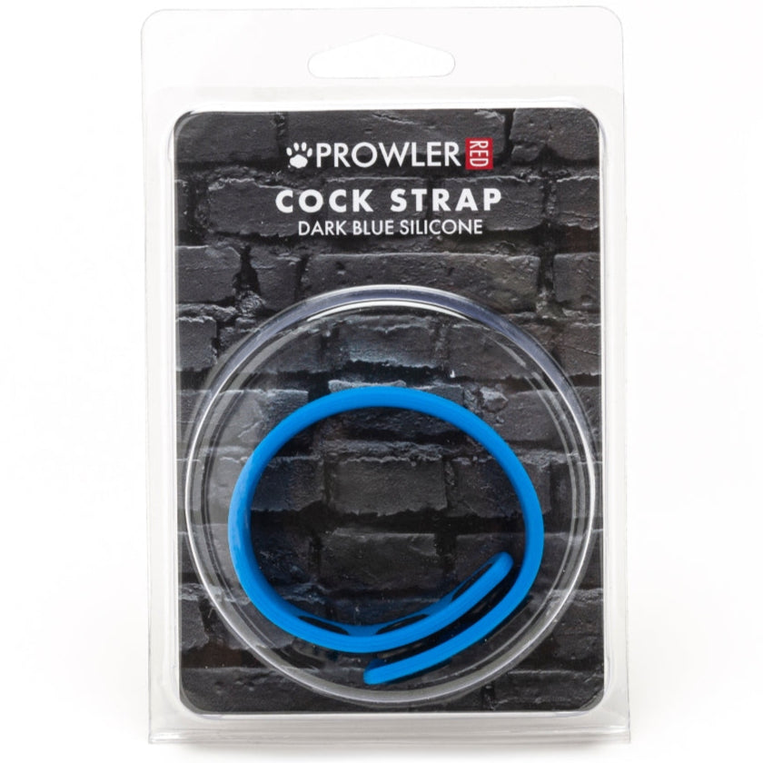 Silicone Adjustable Cock Strap - Blue