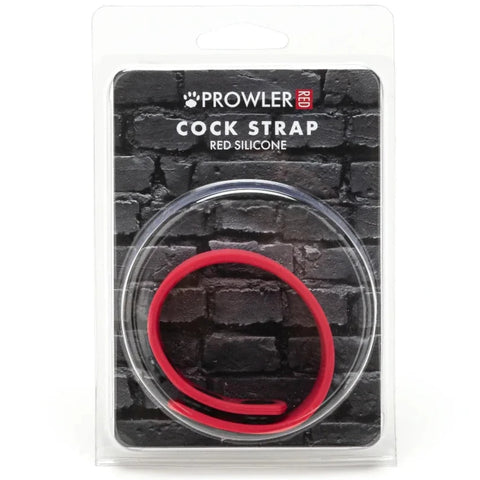 Silicone Adjustable Cock Strap - Red