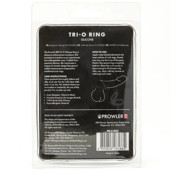 Tri-O Silicone Cock Ring & Ball Stretcher