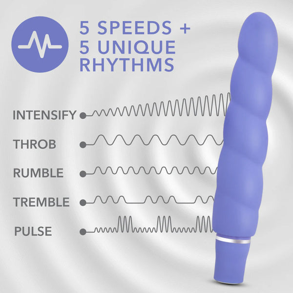 Luxe Anastasia Platinum-Cured Silicone Vibrator - Periwinkle