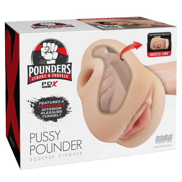 PDX Plus Pussy Pounder Squeeze Stroker - Light