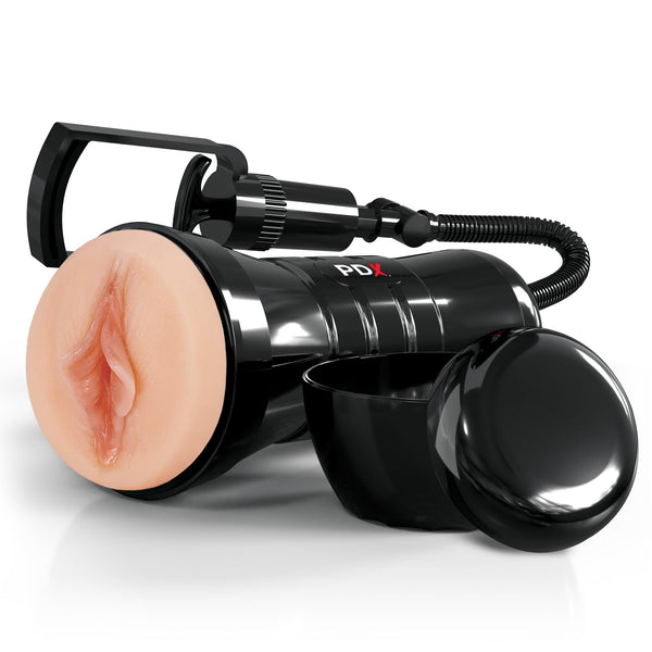 PDX Extreme Wet Pussies Super Sucker XXL Self-Lubricating Stroker - Light