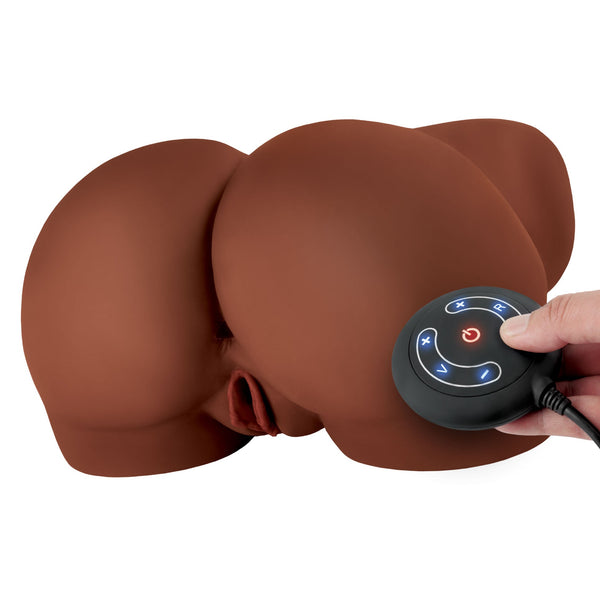 PDX Elite Milk Me Silly Twerks, Shakes & Gyrates Mega Masturbator - Brown