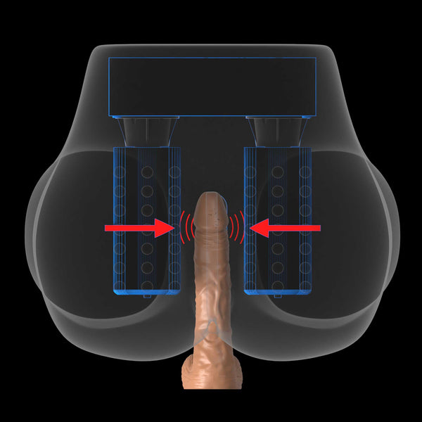 PDX Elite Milk Me Silly Twerks, Shakes & Gyrates Mega Masturbator - Brown