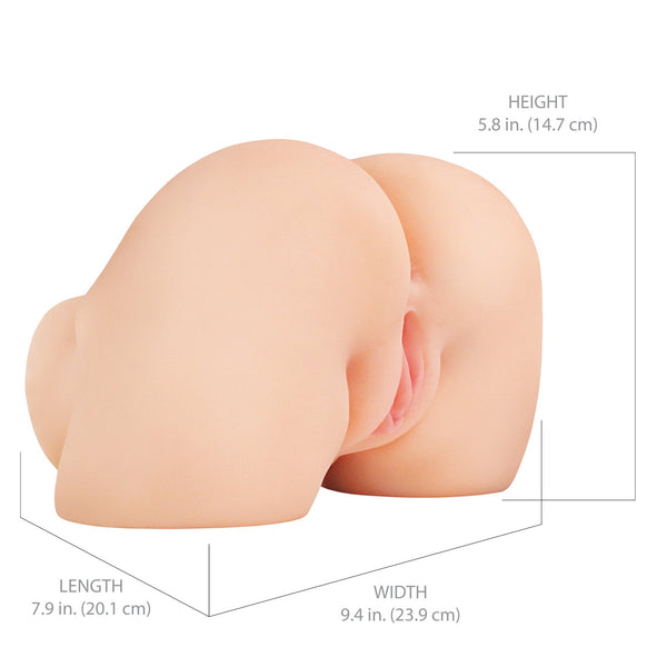 PDX Elite Shake That Ass Vibrating Mega Masturbator - Light