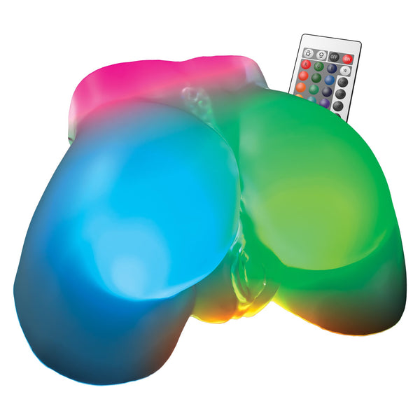 PDX Elite After Dark Series Go-Go Booty Led Mega Masturbator - Frosted