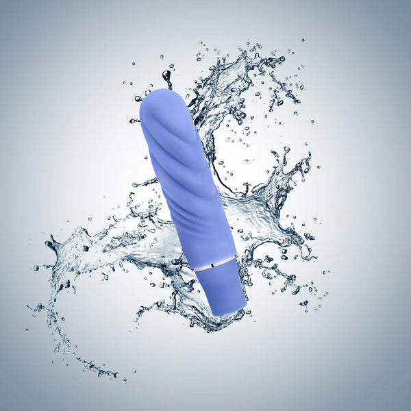 Luxe Nimbus Mini Platinum-Cured Silicone Vibrator - Periwinkle