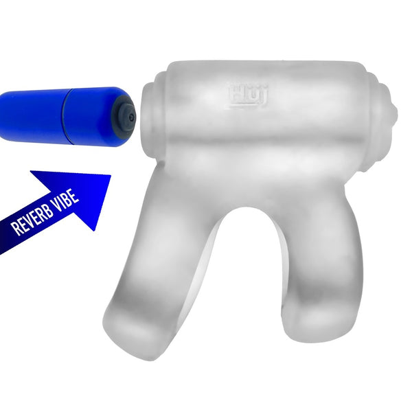 REVHAMMER Reverb Vibrating Cock & Shaft Ring - Clear Ice