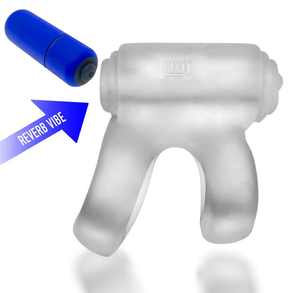 REVHAMMER Reverb Vibrating Cock & Shaft Ring - Clear Ice