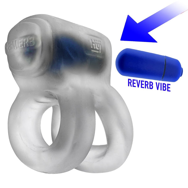 REVHAMMER Reverb Vibrating Cock & Shaft Ring - Clear Ice