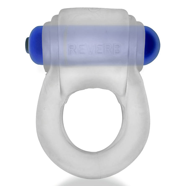 REVRING Reverb Vibrating Super-Buzz Cock Ring - Clear Ice