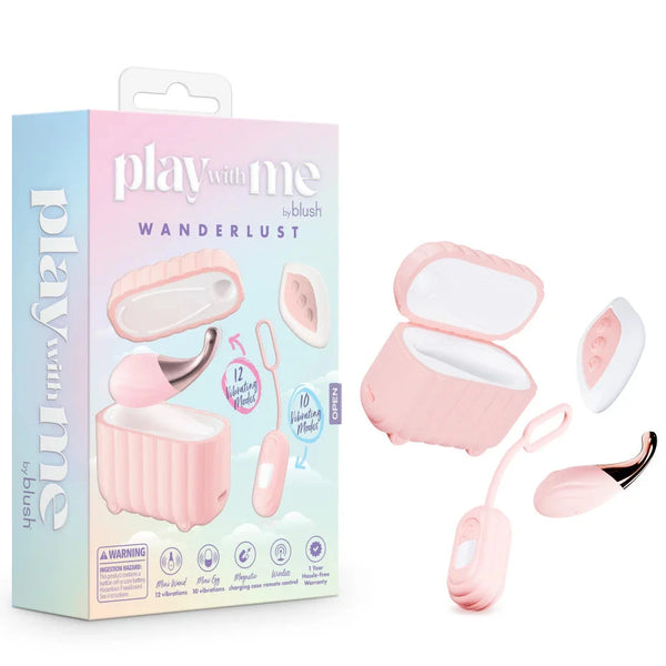 Play With Me Wanderlust 4 Piece Remote Control Vibrator Set with Charging Case