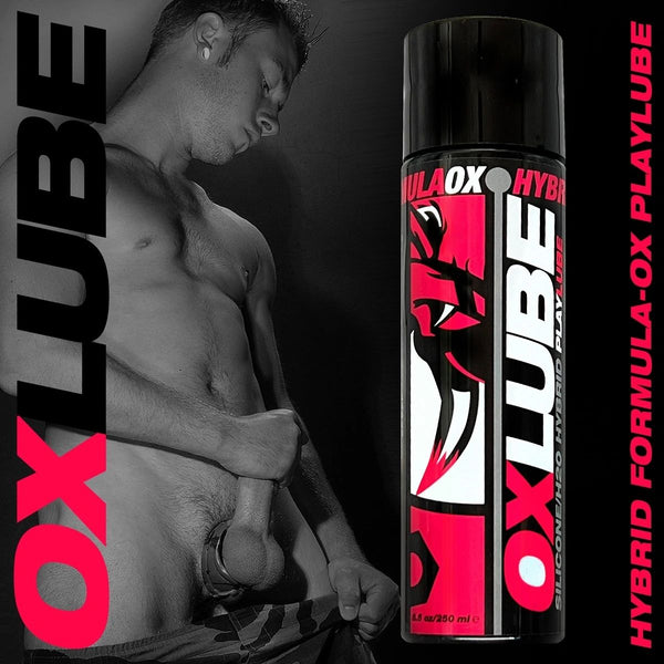 OXLUBE Hybrid Formula OX Water+Silicone Lubricant 8.5 oz. - Extreme Toyz Singapore - https://extremetoyz.com.sg - Sex Toys and Lingerie Online Store - Bondage Gear / Vibrators / Electrosex Toys / Wireless Remote Control Vibes / Sexy Lingerie and Role Play / BDSM / Dungeon Furnitures / Dildos and Strap Ons &nbsp;/ Anal and Prostate Massagers / Anal Douche and Cleaning Aide / Delay Sprays and Gels / Lubricants and more...