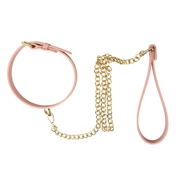 Temptasia Ardor Silicone Collar & Leash - Pink