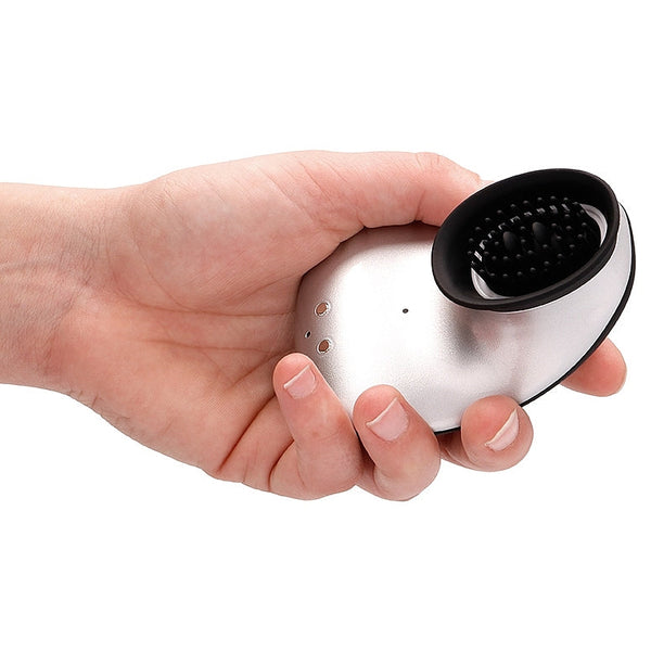 Twitch Innovation Hands-Free Suction & Vibration Clitoral Stimulator - Silver