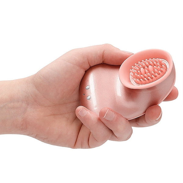 Twitch Innovation Hands-Free Suction & Vibration Clitoral Stimulator - Rose Gold