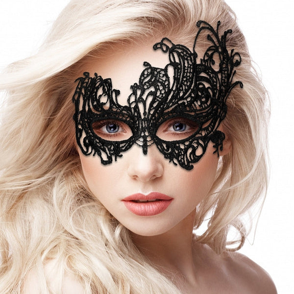 Ouch! Royal Black Lace Mask
