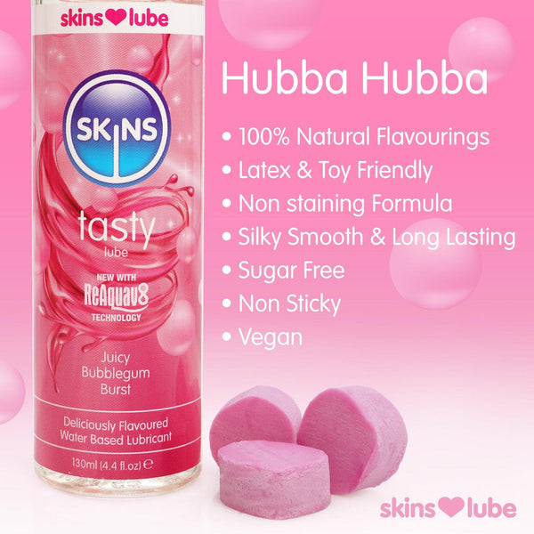 Skins Juicy Bubblegum Burst Lubricant 4.4 oz. (130ml) - Extreme Toyz Singapore - https://extremetoyz.com.sg - Sex Toys and Lingerie Online Store 