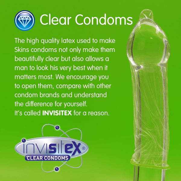 Skins Mint Condoms - 4 Pack - Extreme Toyz Singapore - https://extremetoyz.com.sg - Sex Toys and Lingerie Online Store