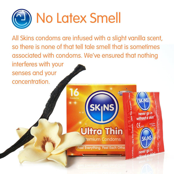 Skins Ultra Thin Condoms - 12 Pack - Extreme Toyz Singapore - https://extremetoyz.com.sg - Sex Toys and Lingerie Online Store