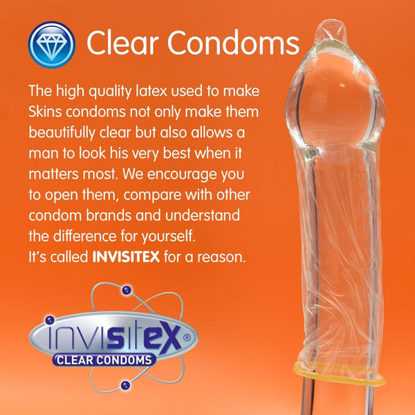 Skins Ultra Thin Condoms - 12 Pack - Extreme Toyz Singapore - https://extremetoyz.com.sg - Sex Toys and Lingerie Online Store