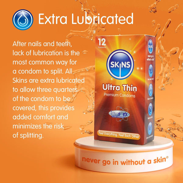 Skins Ultra Thin Condoms - 4 Pack - Extreme Toyz Singapore - https://extremetoyz.com.sg - Sex Toys and Lingerie Online Store