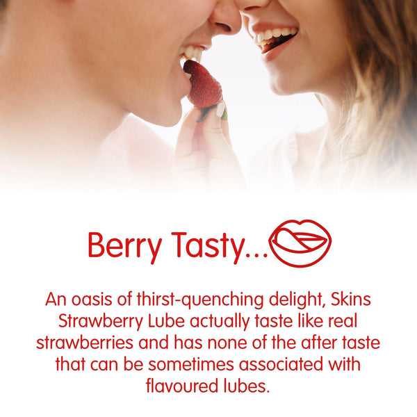Skins Fruity Sensual Succulent Strawberry Lubricant 4.4 oz. (130ml) - Extreme Toyz Singapore - https://extremetoyz.com.sg - Sex Toys and Lingerie Online Store