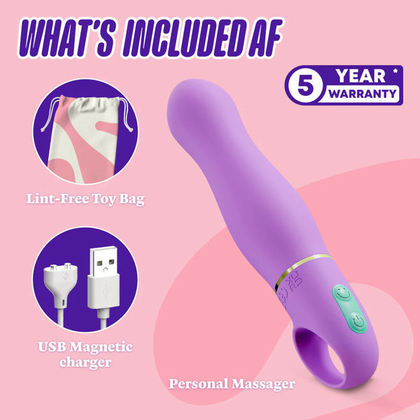 Aria Exciting AF Rumble Tech™ G-Spot Rechargeable Silicone Vibrator